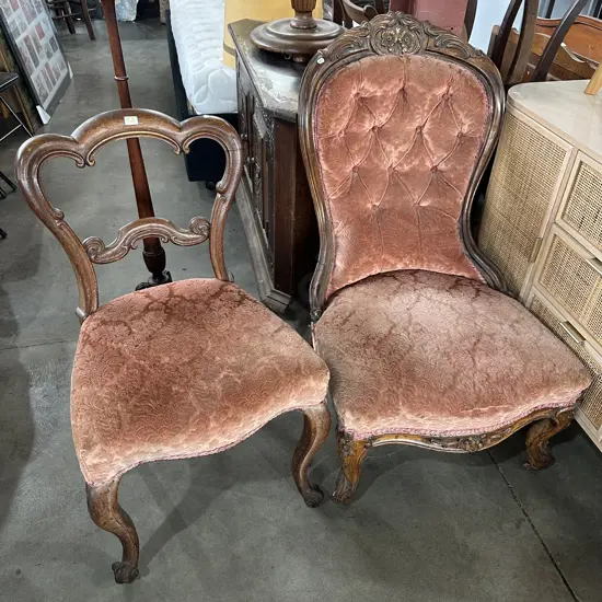 Grandmother chair plus matching bedroom chair