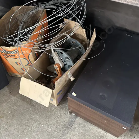 Wire, hose reel. speaker etc