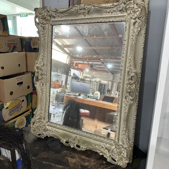 Early guilt frame mirror (small chip)