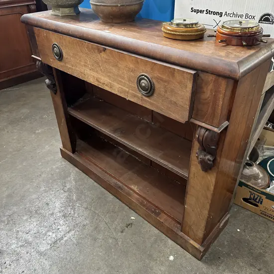 Hall shelf with drawer