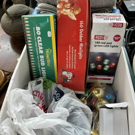 Christmas lights and decorations