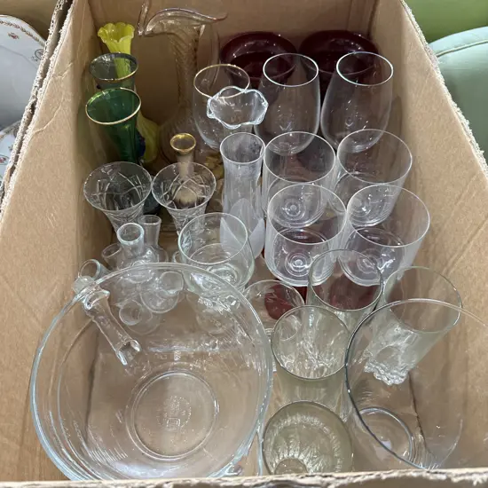 glassware etc