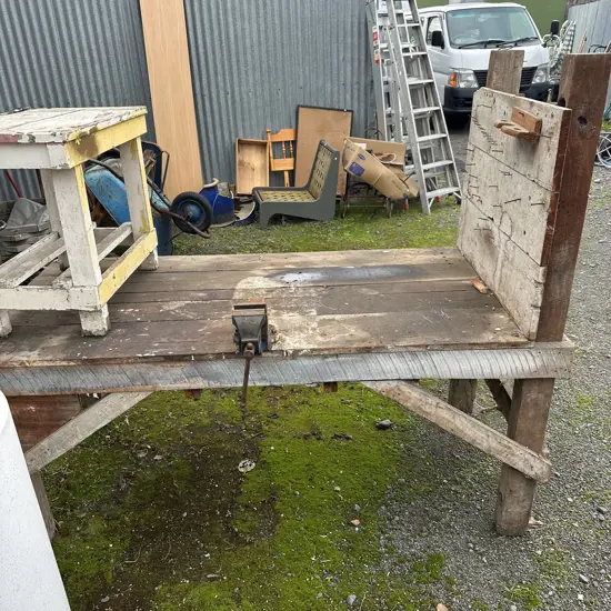 Work bench plus smaller table