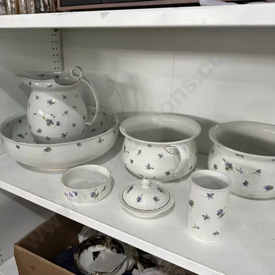 Shelf lot RD jug/bowl etc