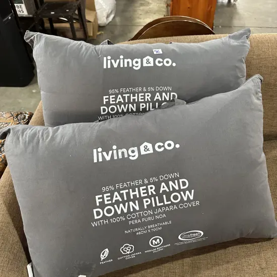 pr new feather pillows