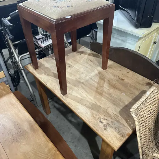 Coffee table and stool