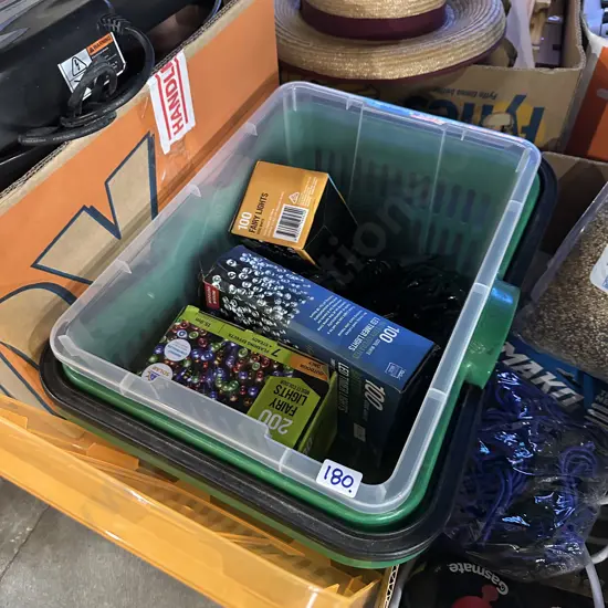 2 bins plus fairy lights