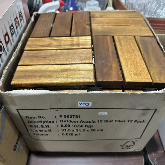 Wooden interlocking tiles