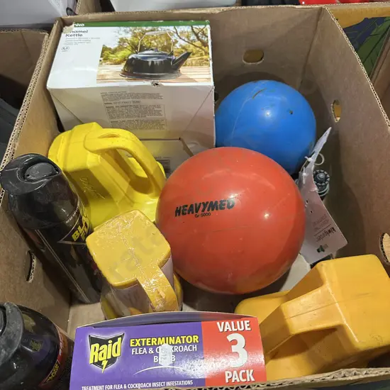 New kettle, fitness balls, torches, raid etc