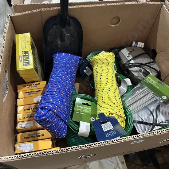 New rope, wire and bait etc