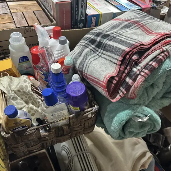 Blanket, throw and cleaning product