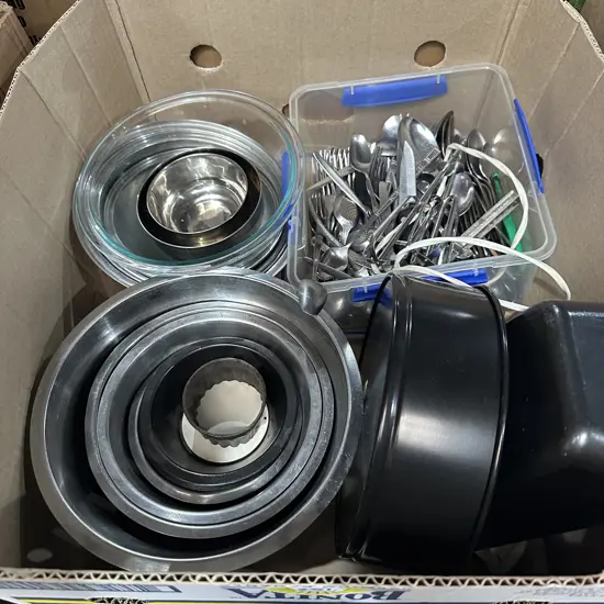 Cutlery and mixing bowls