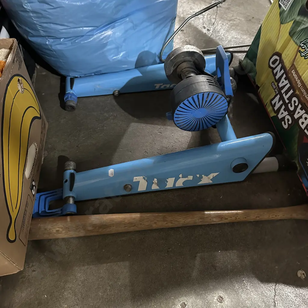 Bike exercycle stand and bat Image 1++