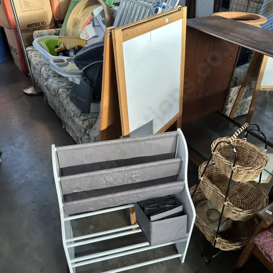 Shelf and whiteboard