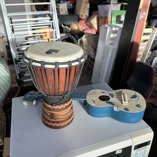 Ukulele and drum