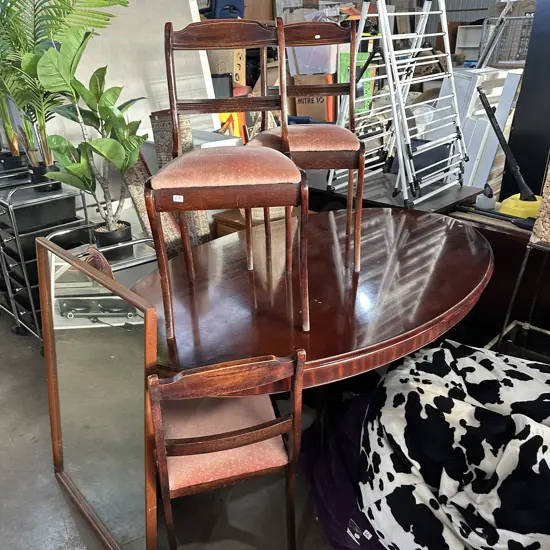Dining table and 4 chairs