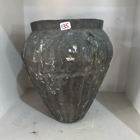 Large brass vase
