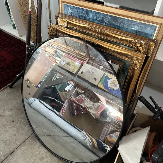 Large lot of pictures plus mirror