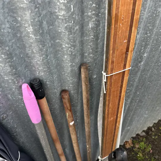 vintage brass and multiwood straight edge etc