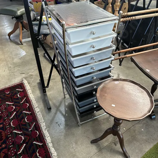 wine table and drawers