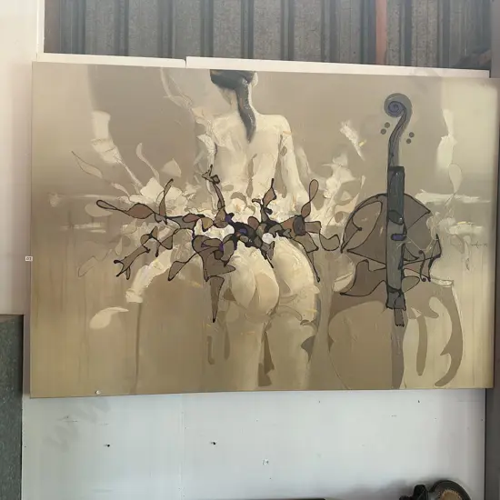 large oil painting by Australian artist Vencent