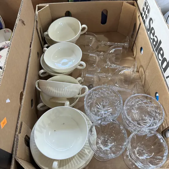 Wedgewood and crystal