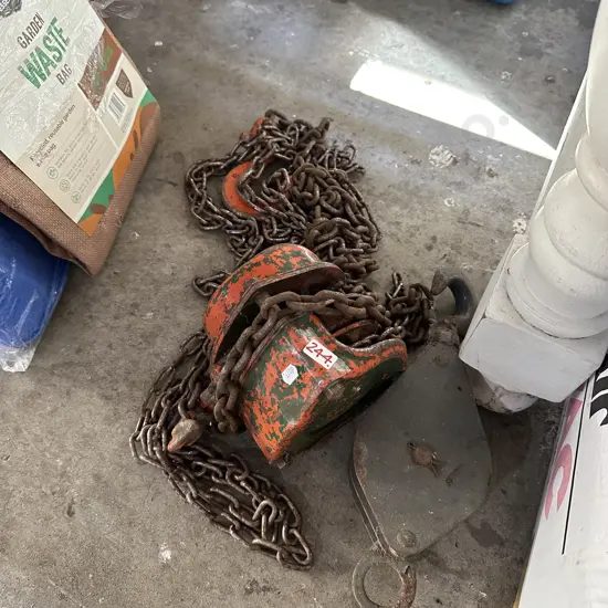 Endless chain and pully