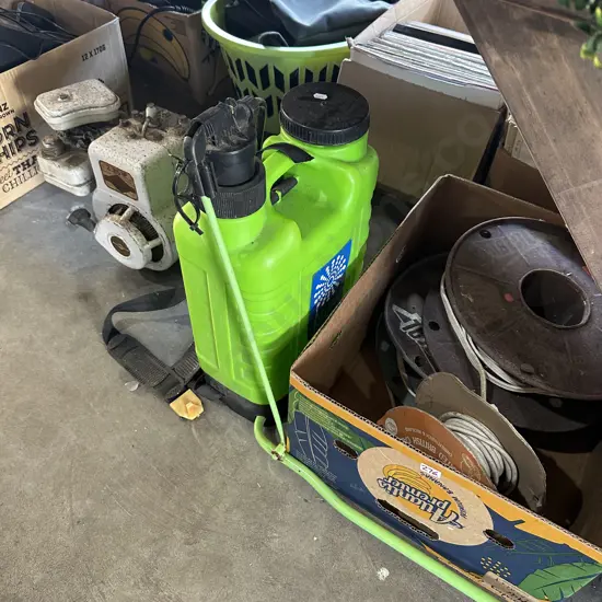 Sprayer, lead and motor