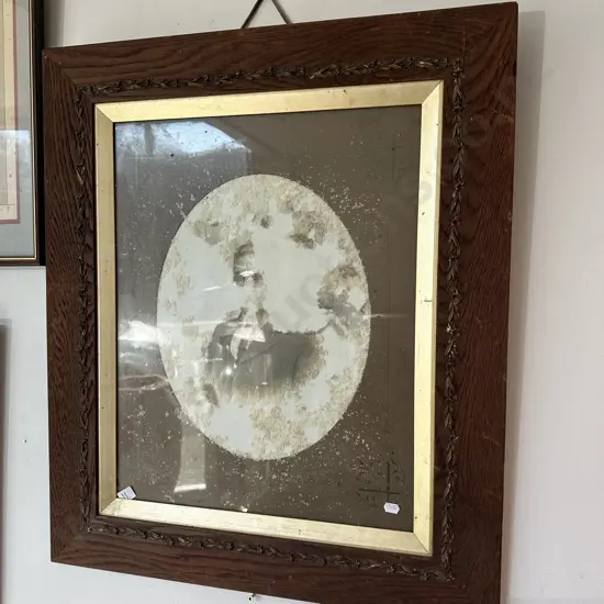 Early Oak frame ( 440 x 545 internal for frame at the back)