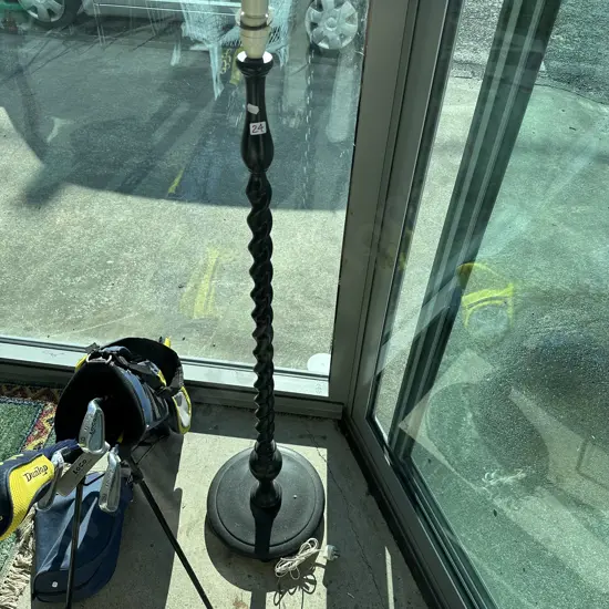 Barley twist lamp stand