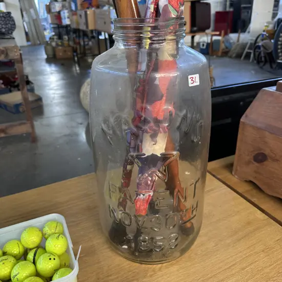 Large 48cm MASONS jar 1858