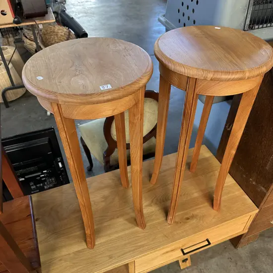 Pr of  Rimu custom made Plant stands