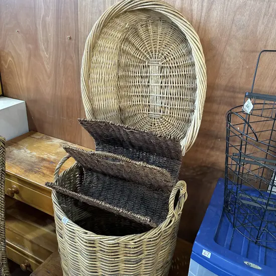 Wood, pet & mag baskets