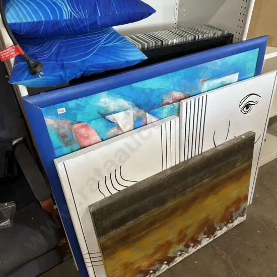 CDs , pictures paintings etc