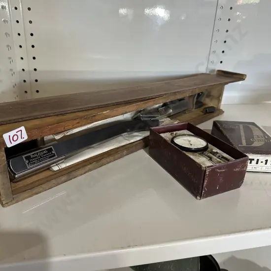 Boxed tension wrench and dial