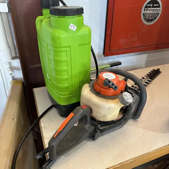 Husky Hedge trimmer & sprayer