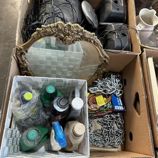 2 box chain, mirror electricals etc