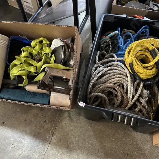 Bin and box ropes etc