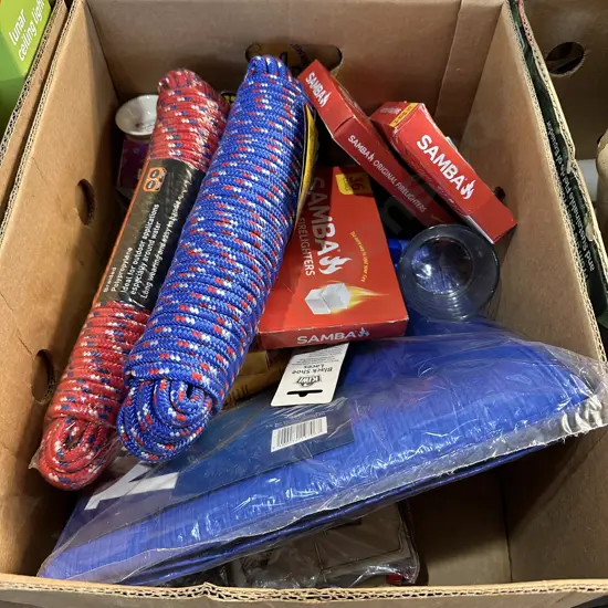 Rope, tarp rat traps etc