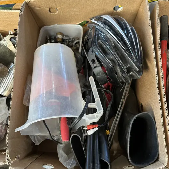 hardware, gumboots etc