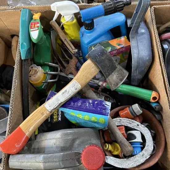 gardening and axe etc