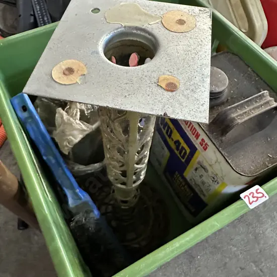 oils, brass base etc