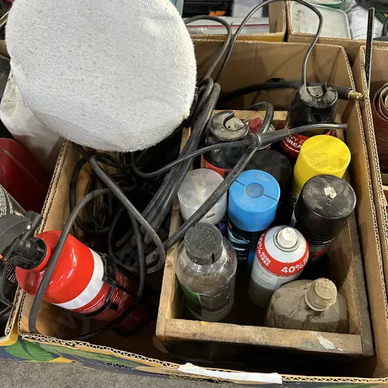 buffer, sprays, extingisher