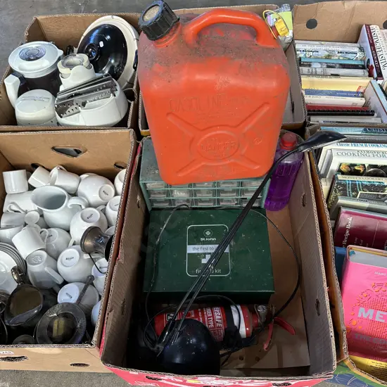 jerry can , parts drawer etc