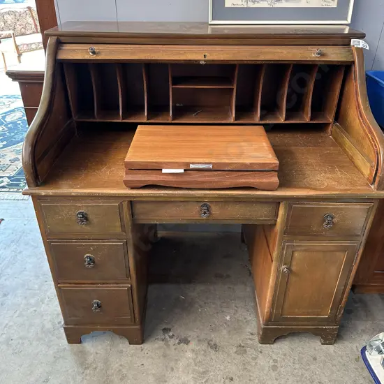 Kauri roll top desk