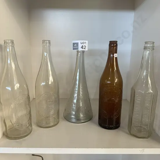5 x vintage bottles