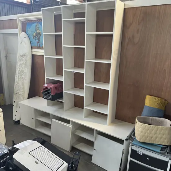 Bookshelf plus wine rack