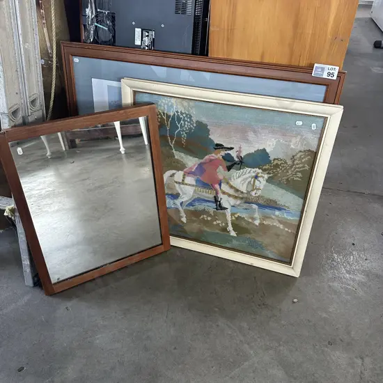 mirror, picture and tapestry