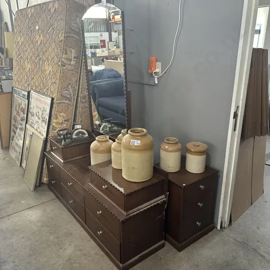 Dresser and side drawer