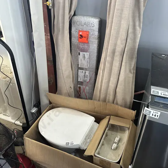 toilet, blinds, flooring